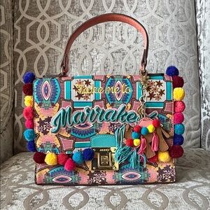 Aldo Multicolor Embroidered Shoulder Bag